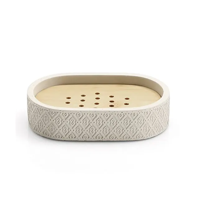 gedy-afrodite-porte-savon-gris-poser image 1