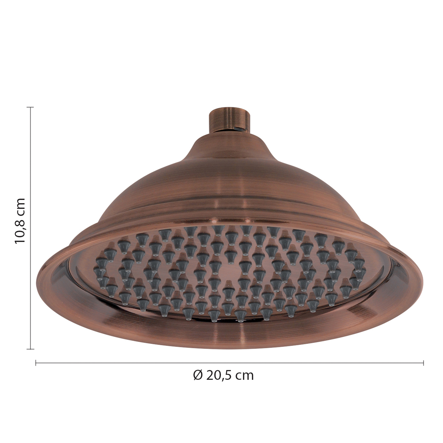 gedy-liberty-02-pommeau-de-douche-cuivre-rond image 2
