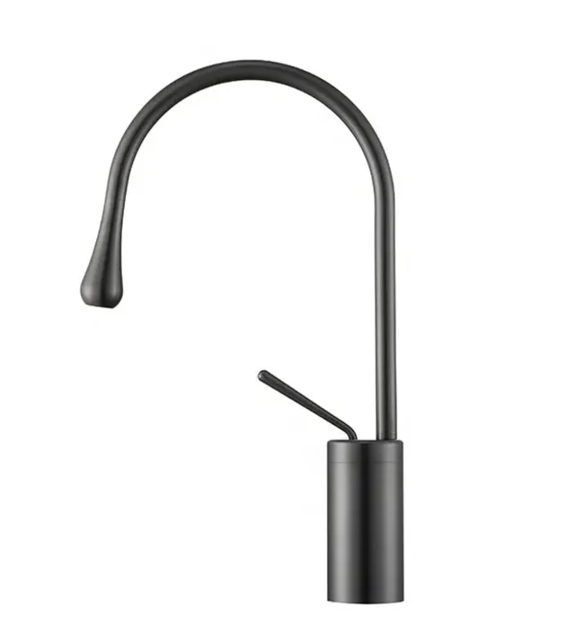 hudor-c-phise-201-robinet-lavabo-sur-lev-noir-mat image 1