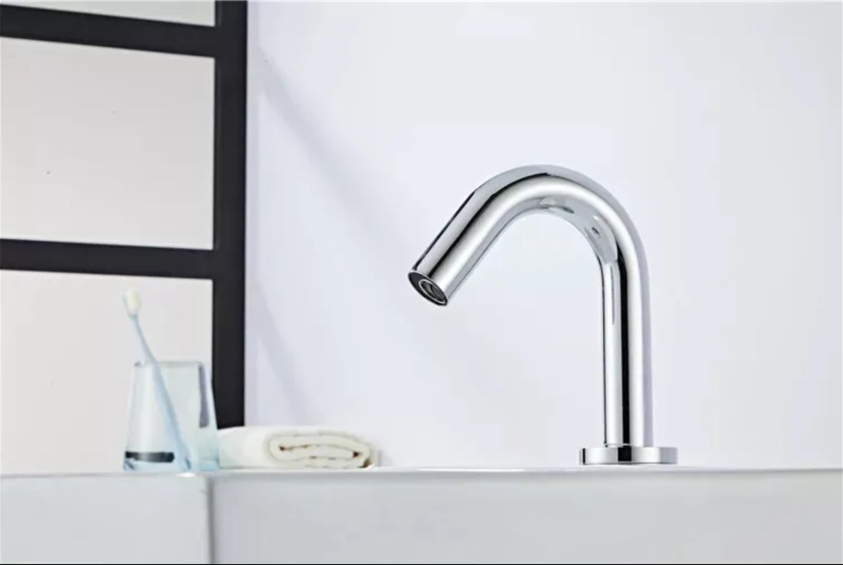 hudor-rymanthe-robinet-lavabo-infrarouge-chrome-col-de-cygne image 4