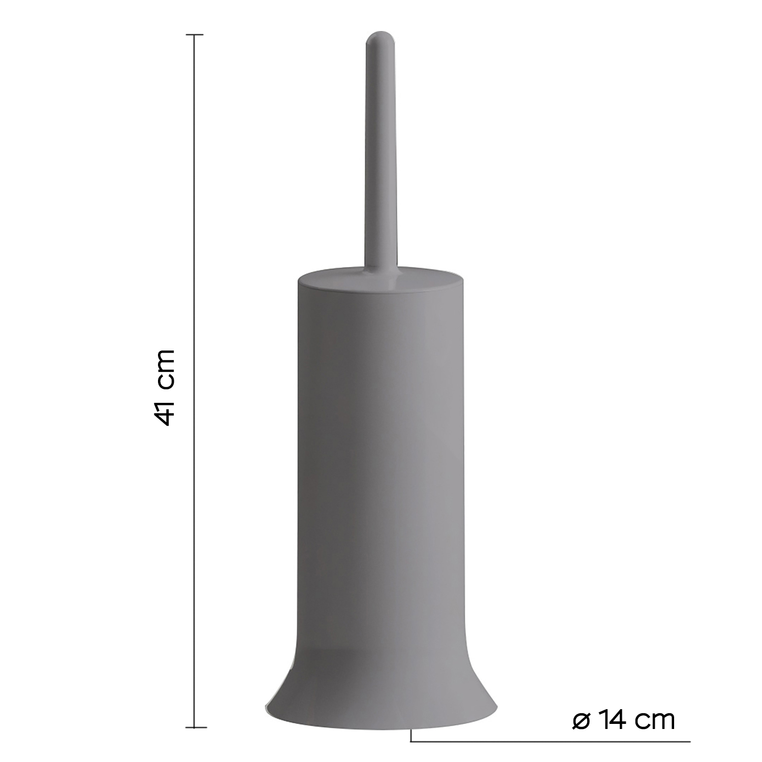 gedy-peter-porte-brosse-wc-gris image 2