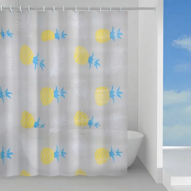 gedy-tropical-rideau-de-douche-180x200-cm-bleu-ciel-jaune image 1