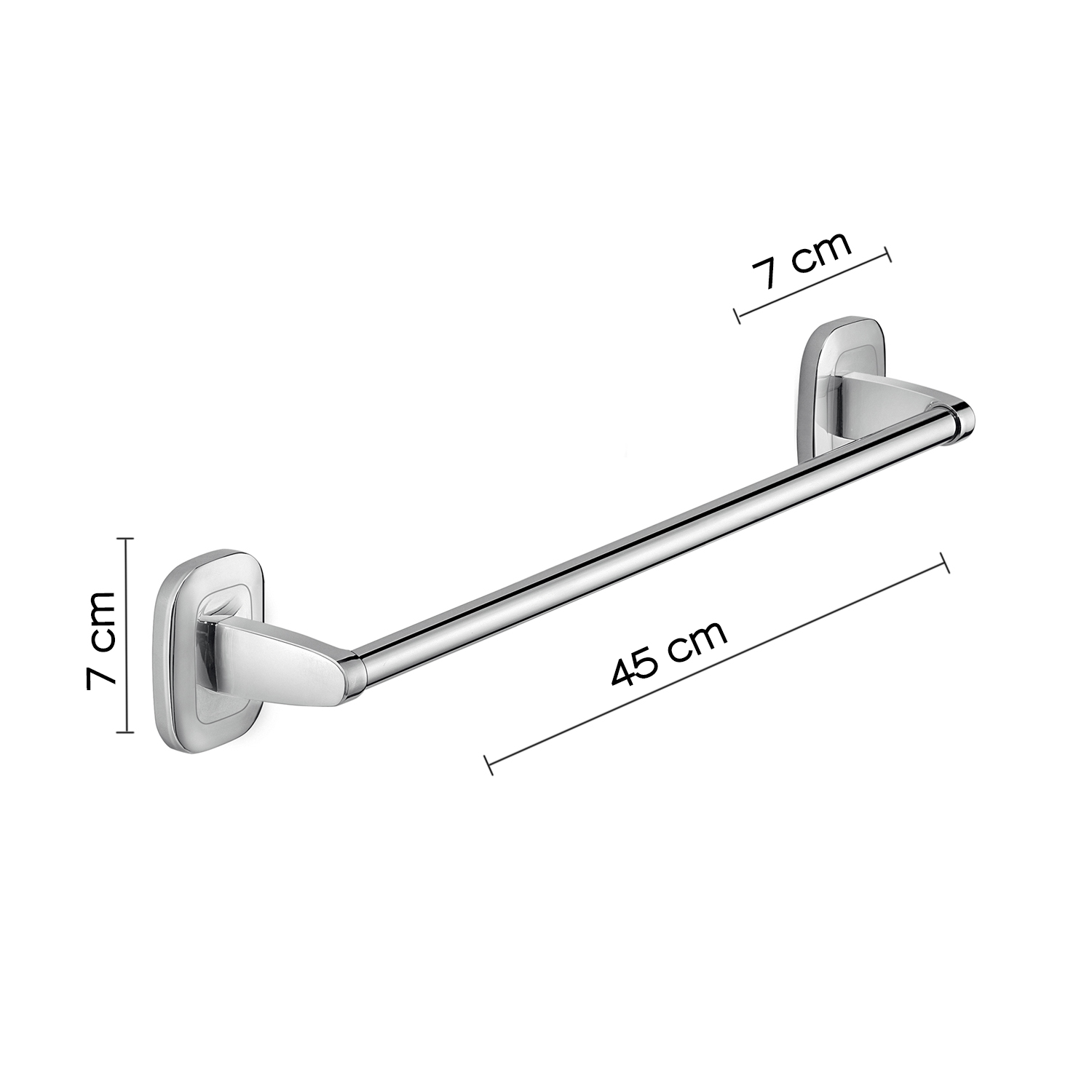 gedy-everest-porte-serviette-45-cm-chrome image 2
