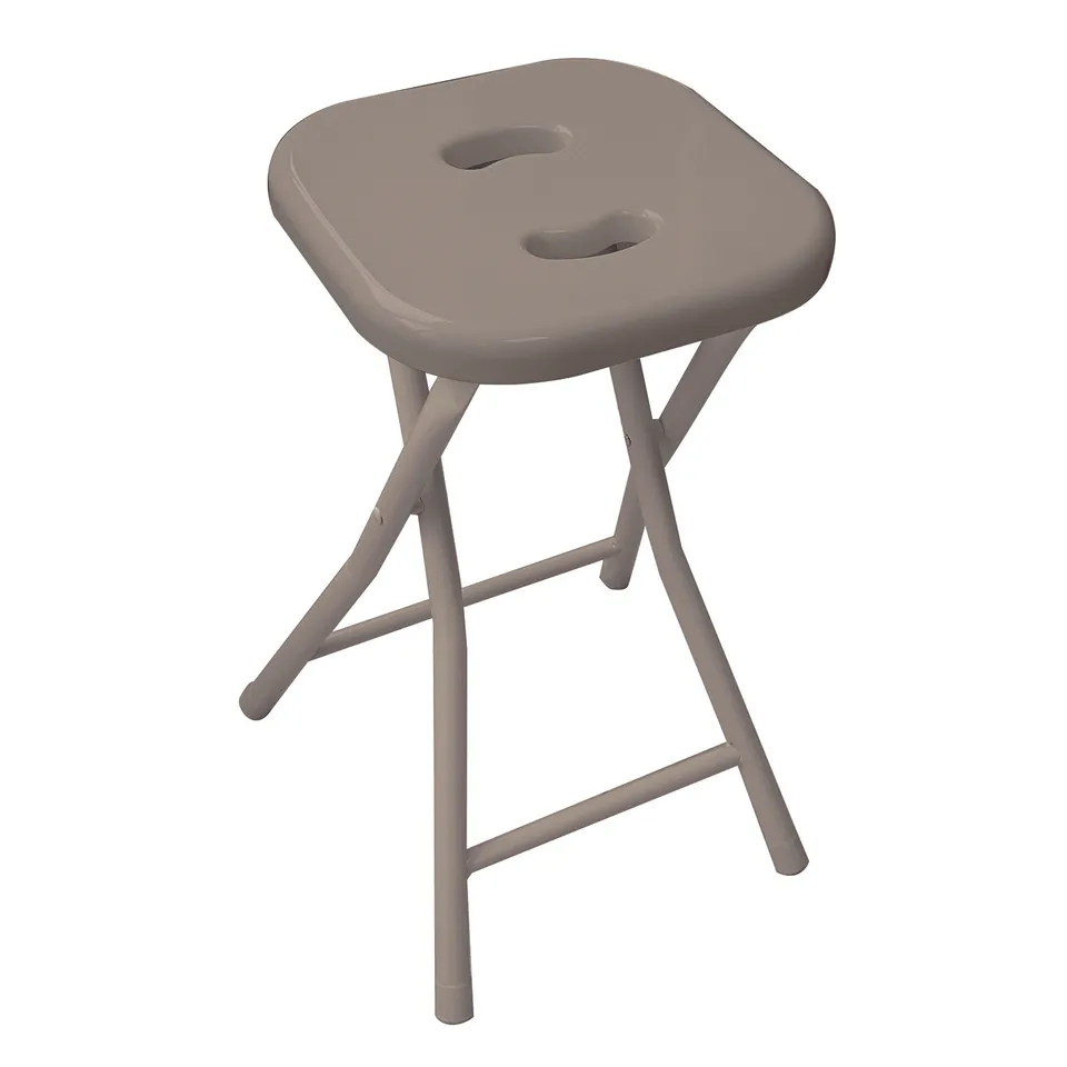 gedy-co76-tabouret-repliable-salle-de-bain-gris-tourterelle image 1