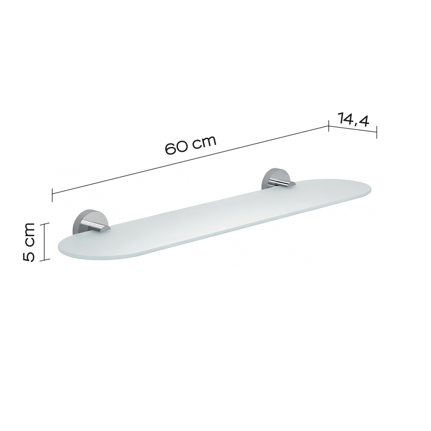 gedy-eros-tag-re-murale-60-cm-chrome image 2