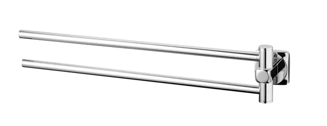 bisk-ice-porte-serviette-2-barres-mobiles-chrom image 1