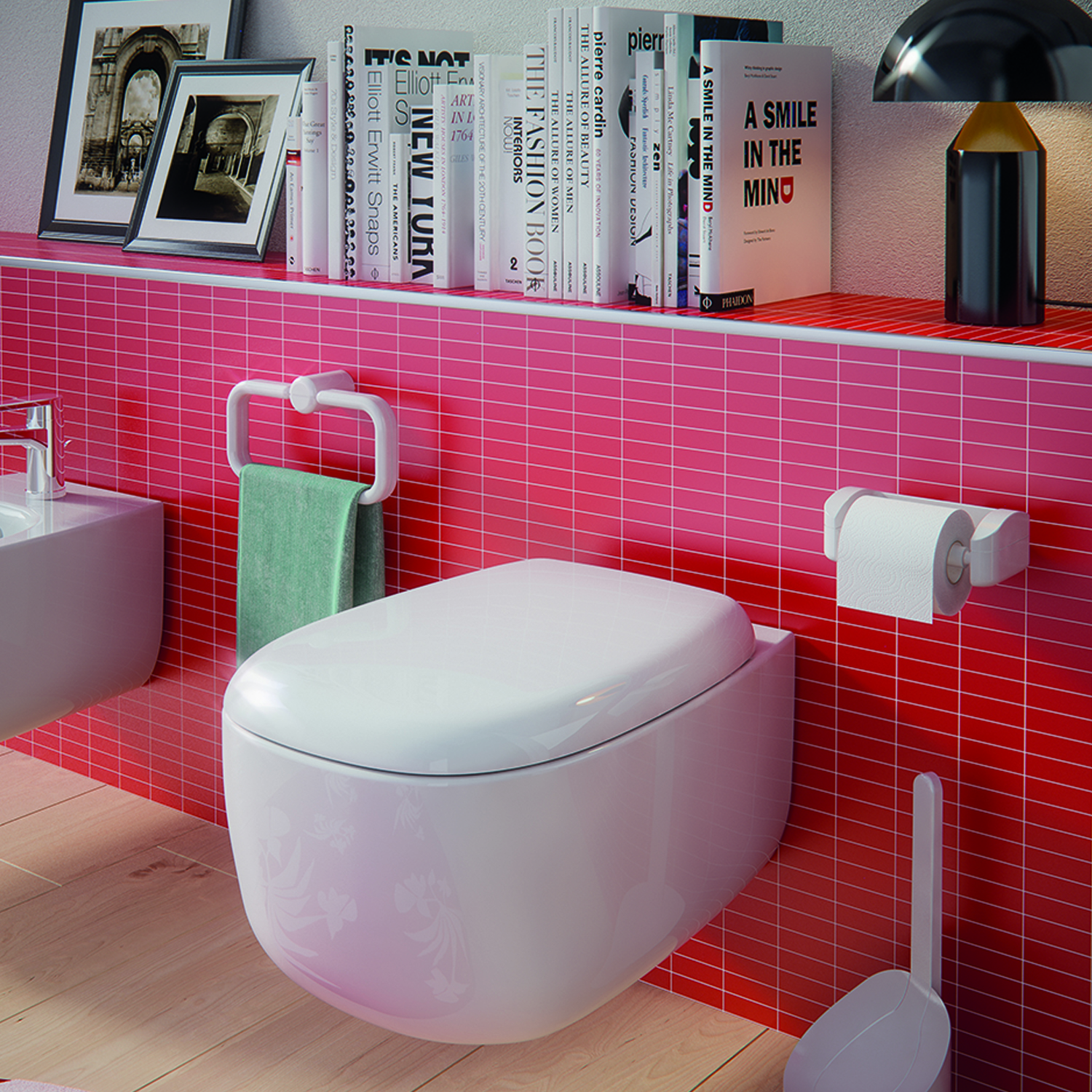 gedy-2900-porte-rouleau-papier-toilette-blanc-mural image 4