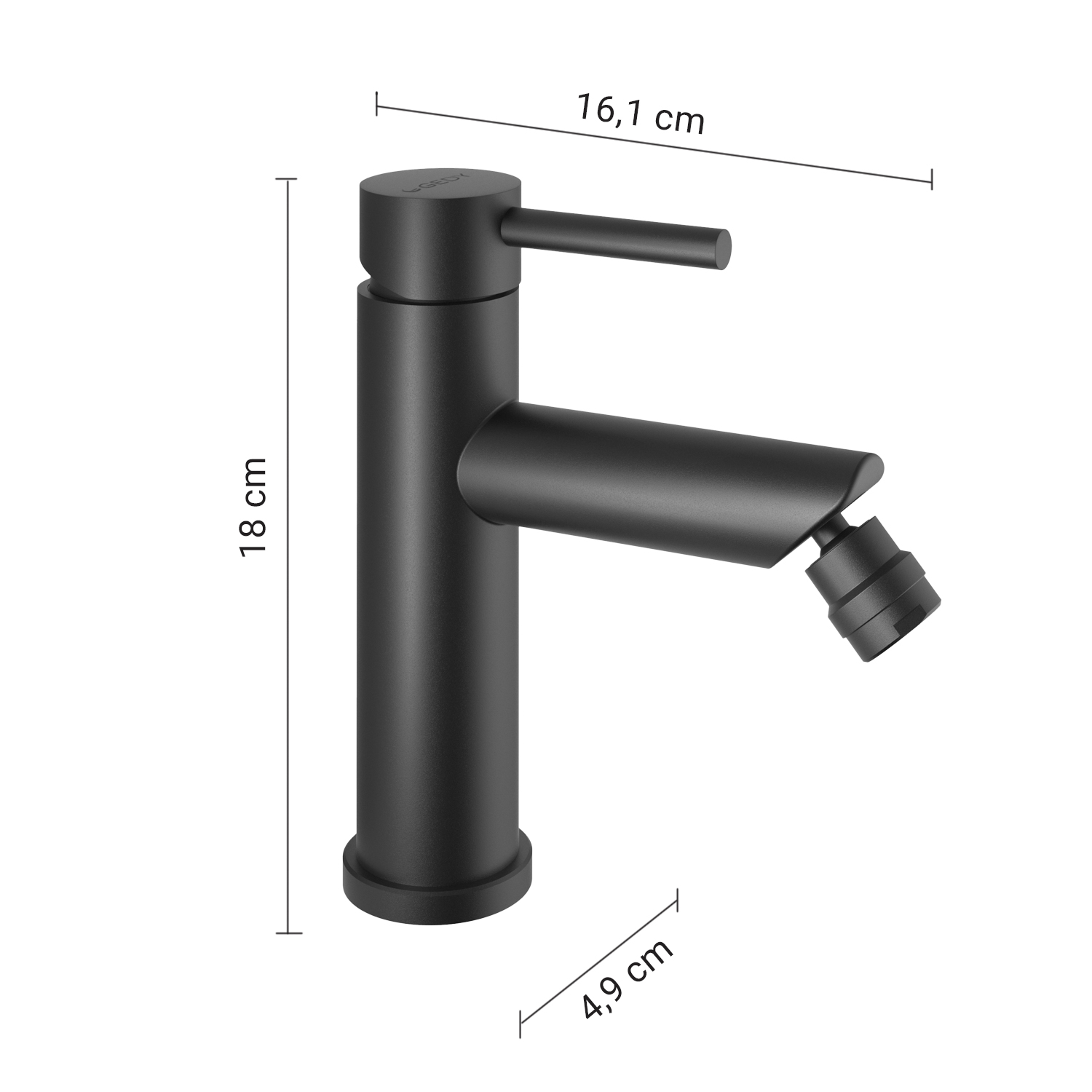 gedy-garda-mitigeur-de-bidet-noir-mat image 2