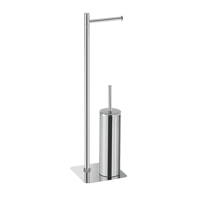 gedy-art-ensemble-wc-porte-papier-brosse-chrome image 1