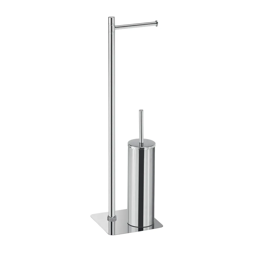 gedy-art-ensemble-wc-porte-papier-brosse-chrome image 1