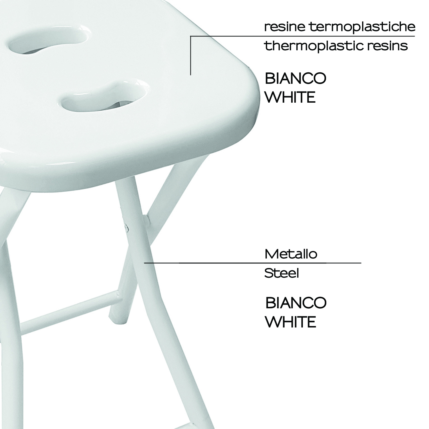 gedy-co76-tabouret-repliable-blanc-salle-de-bain image 4
