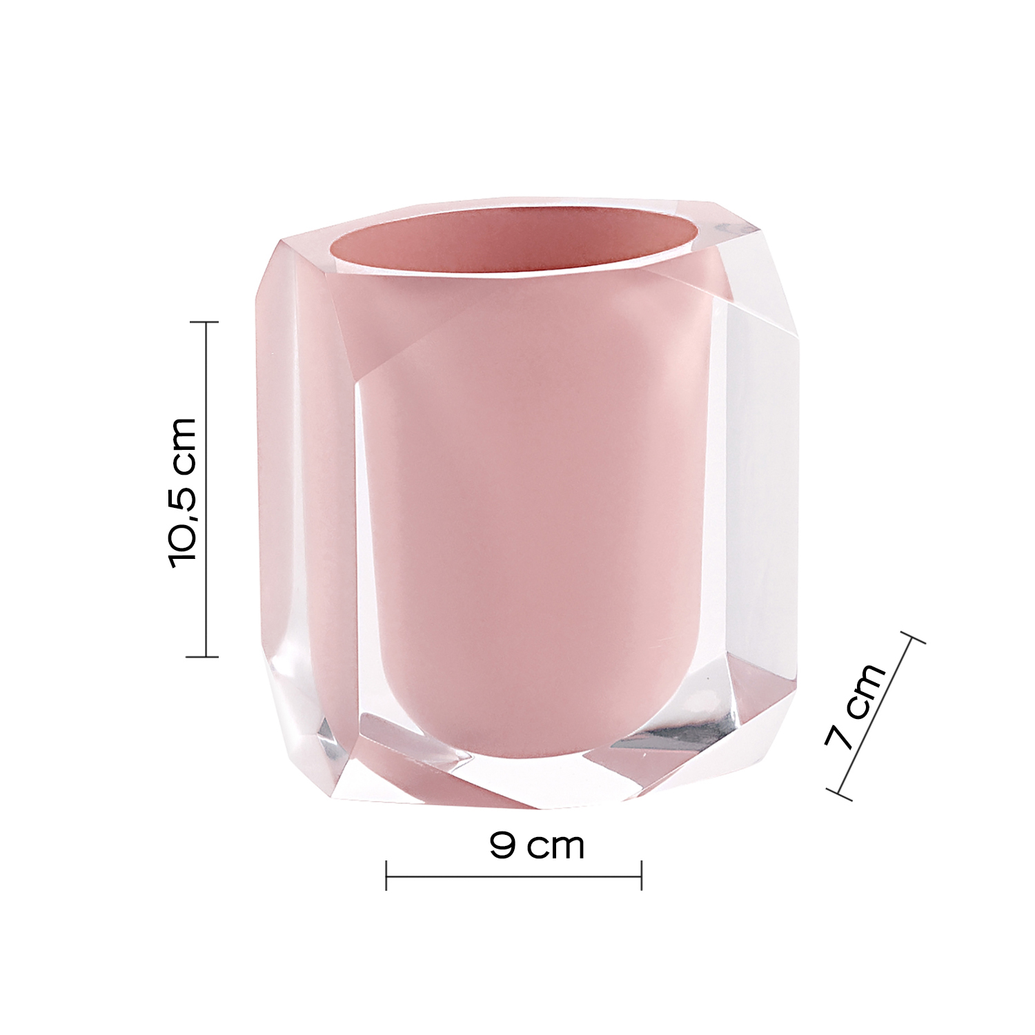 gedy-chanelle-porte-brosse-dents-rose-poser image 2