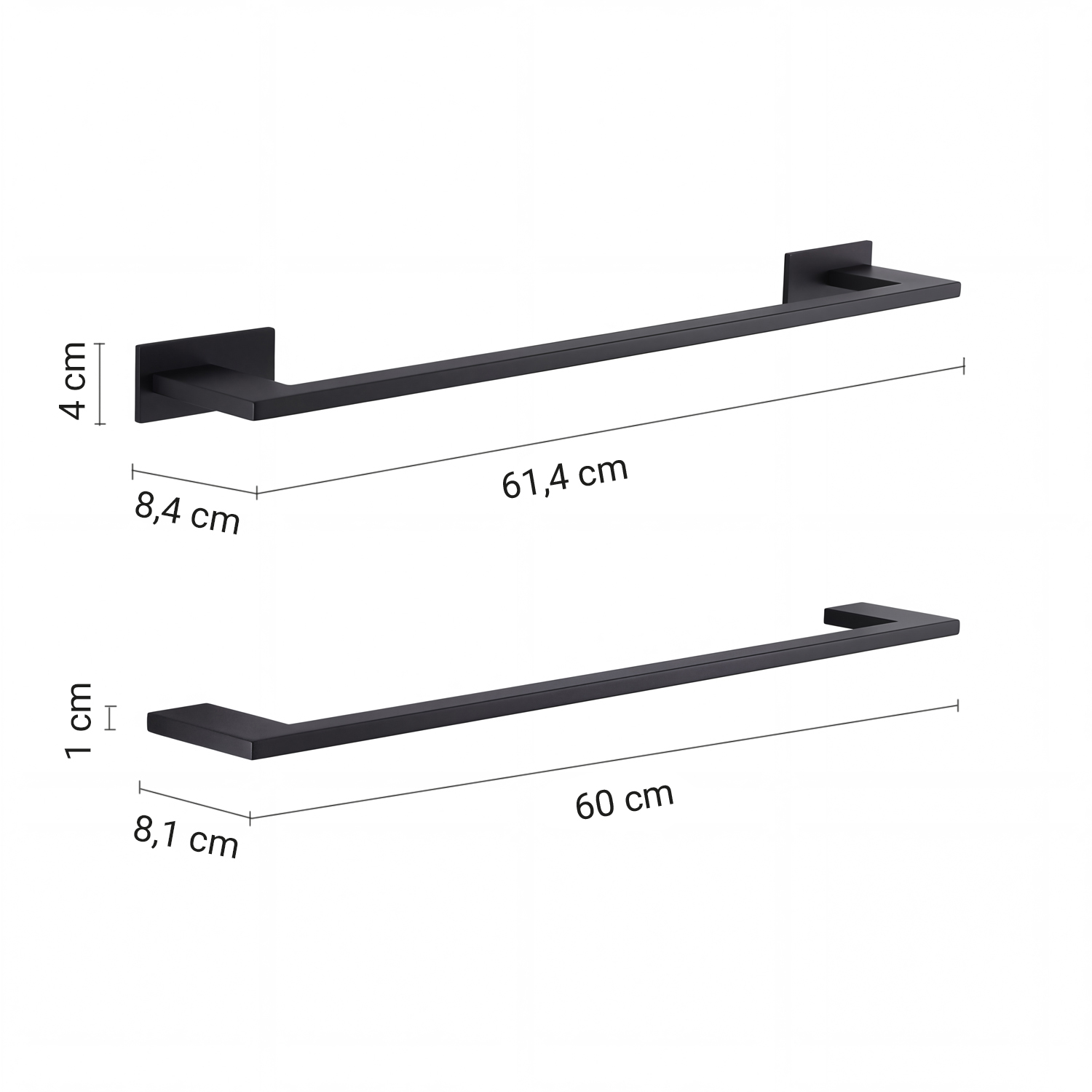 gedy-zermatt-porte-serviette-60-cm-noir-mat image 4