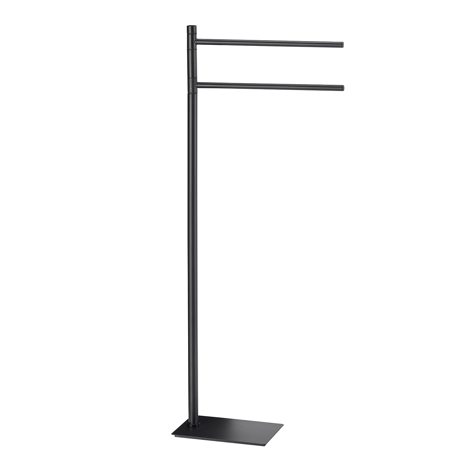 gedy-trilly-porte-serviettes-sur-pied-noir-salle-de-bain image 1