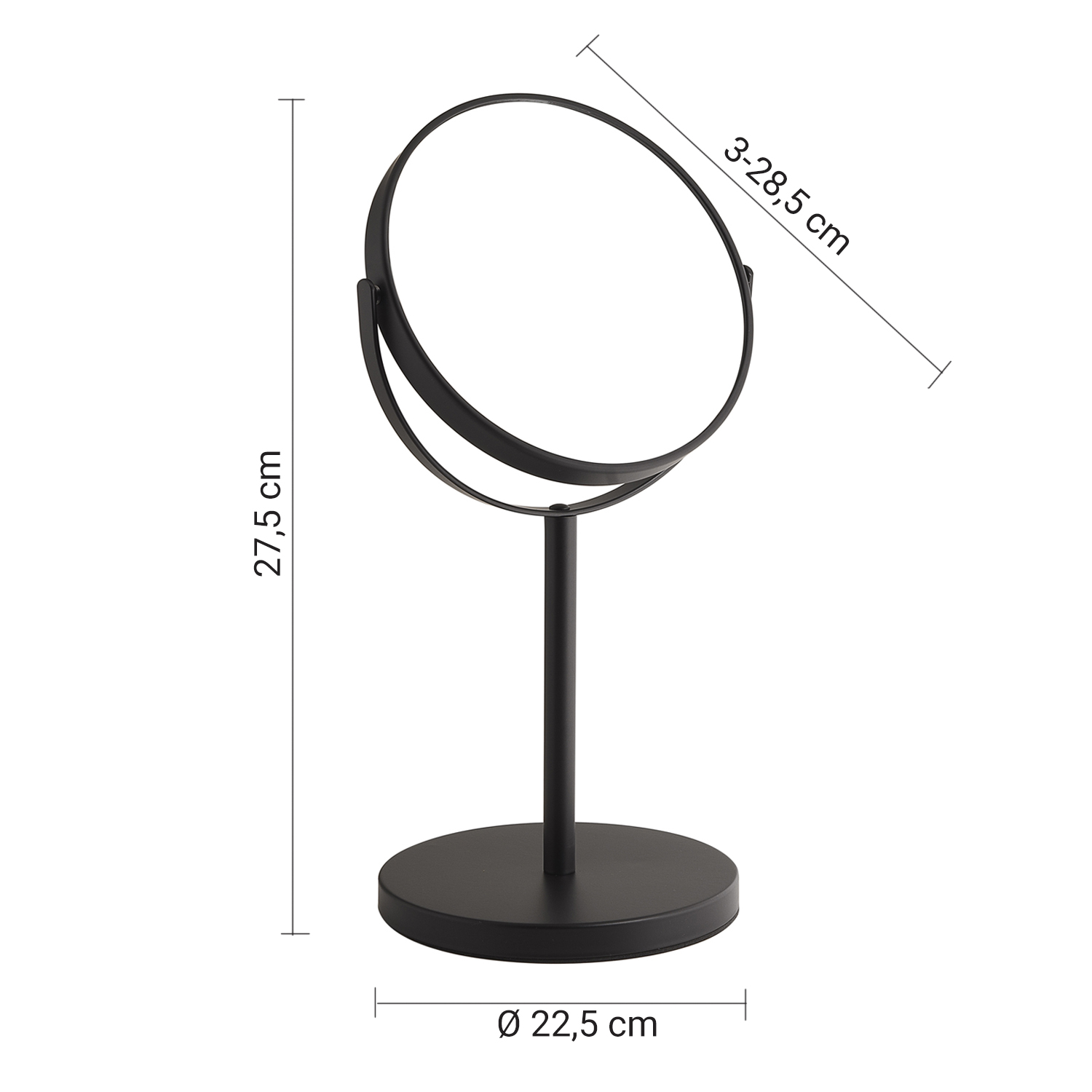 gedy-anna-miroir-grossissant-noir-mat image 2