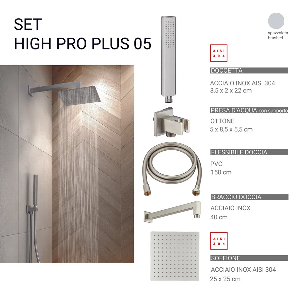 gedy-high-pro-plus-05-ensemble-douche-5-pi-ces-carr-bross image 1