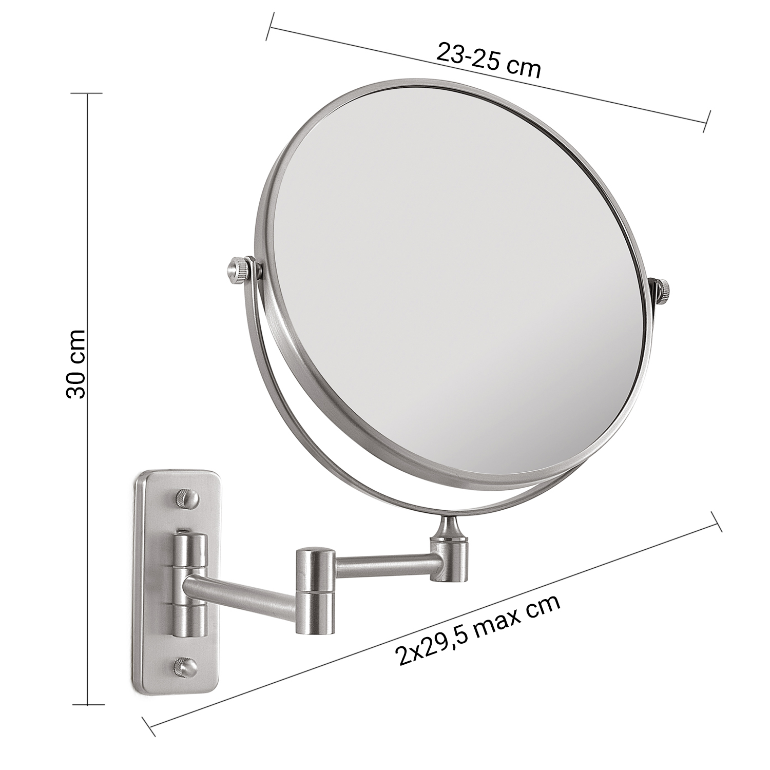 gedy-gaia-miroir-grossissant-fini-brosse image 2