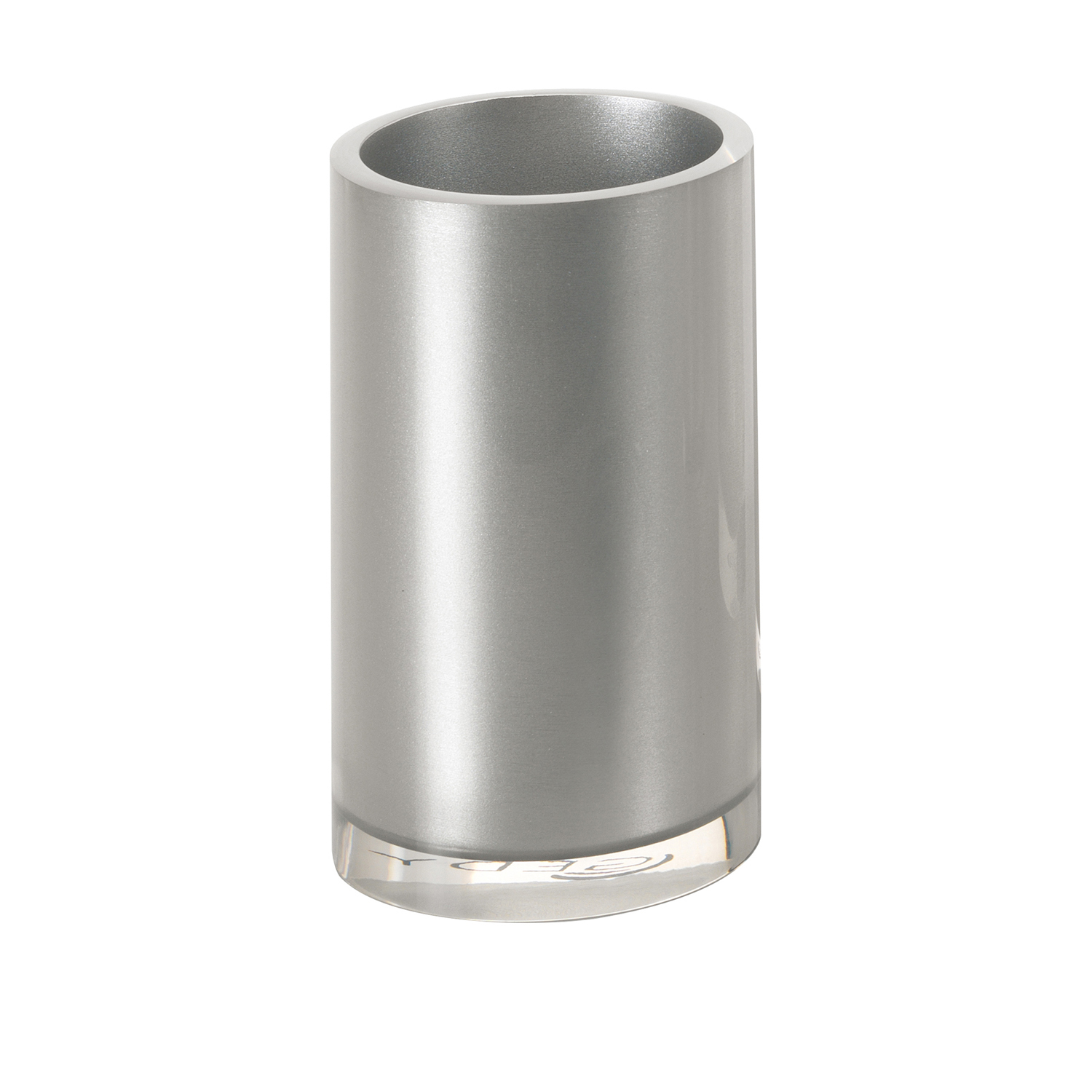 gedy-vega-porte-brosse-dents-gobelet-argent-poser image 1