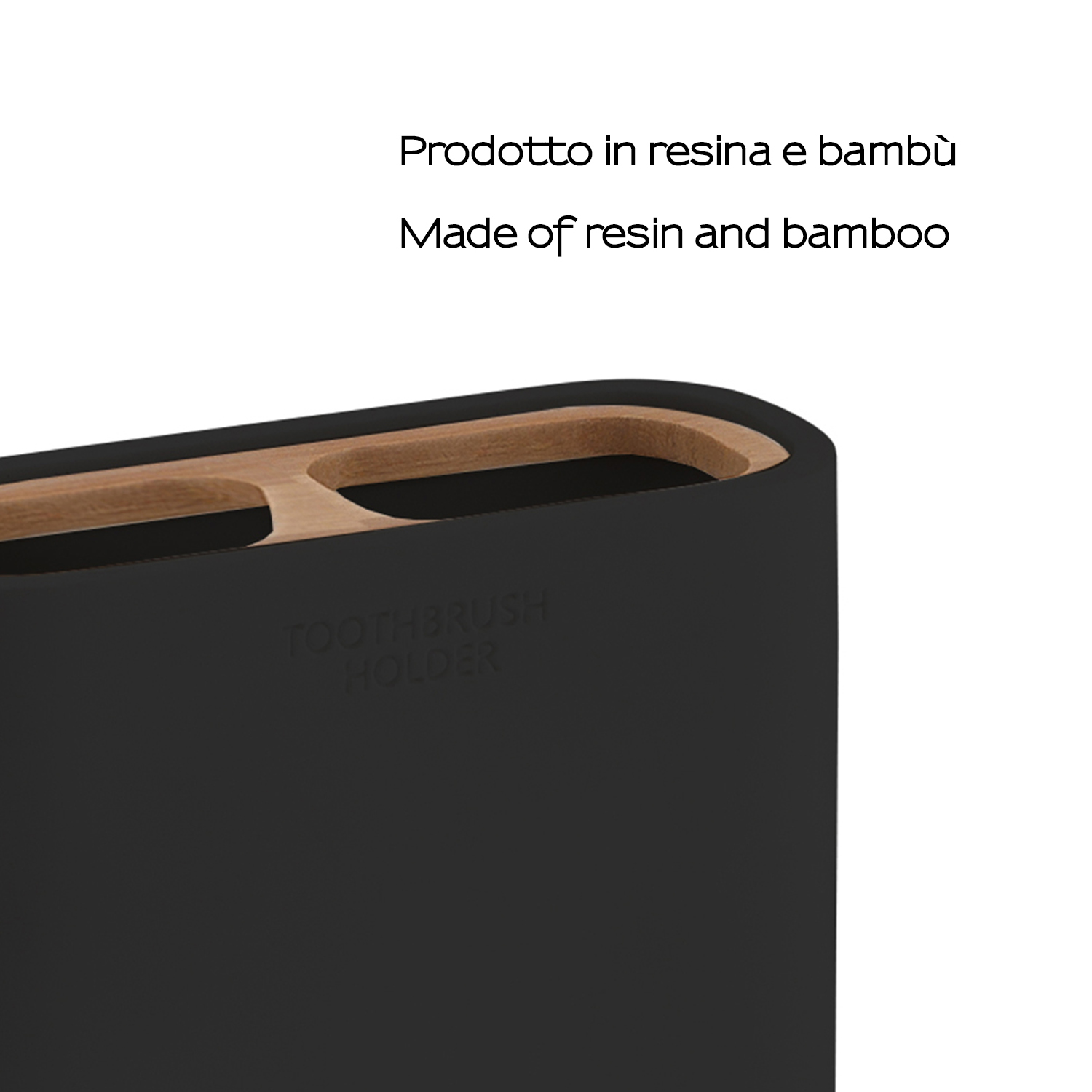 gedy-bamboom-ninfea-gobelet-porte-brosse-noir-mat image 4