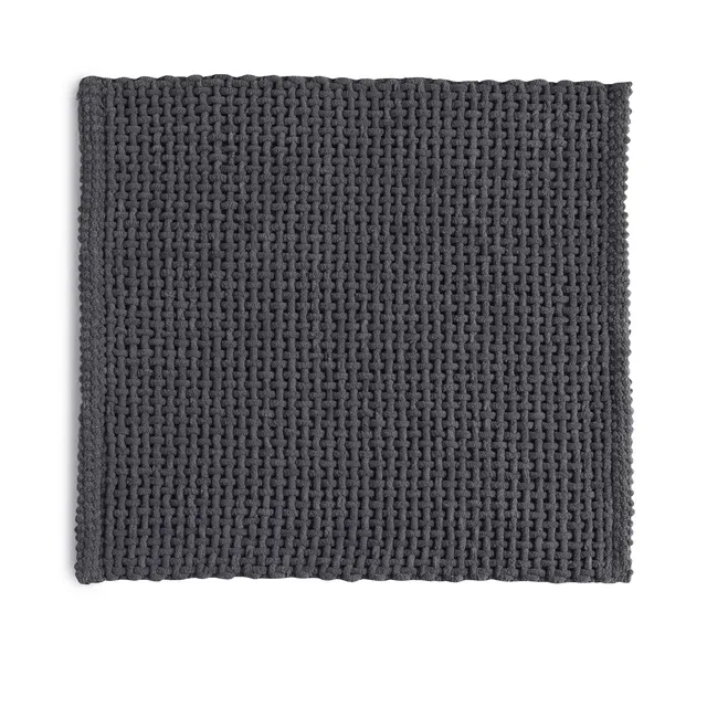 gedy-knot-tapis-de-bain-50x50-gris-coton image 1
