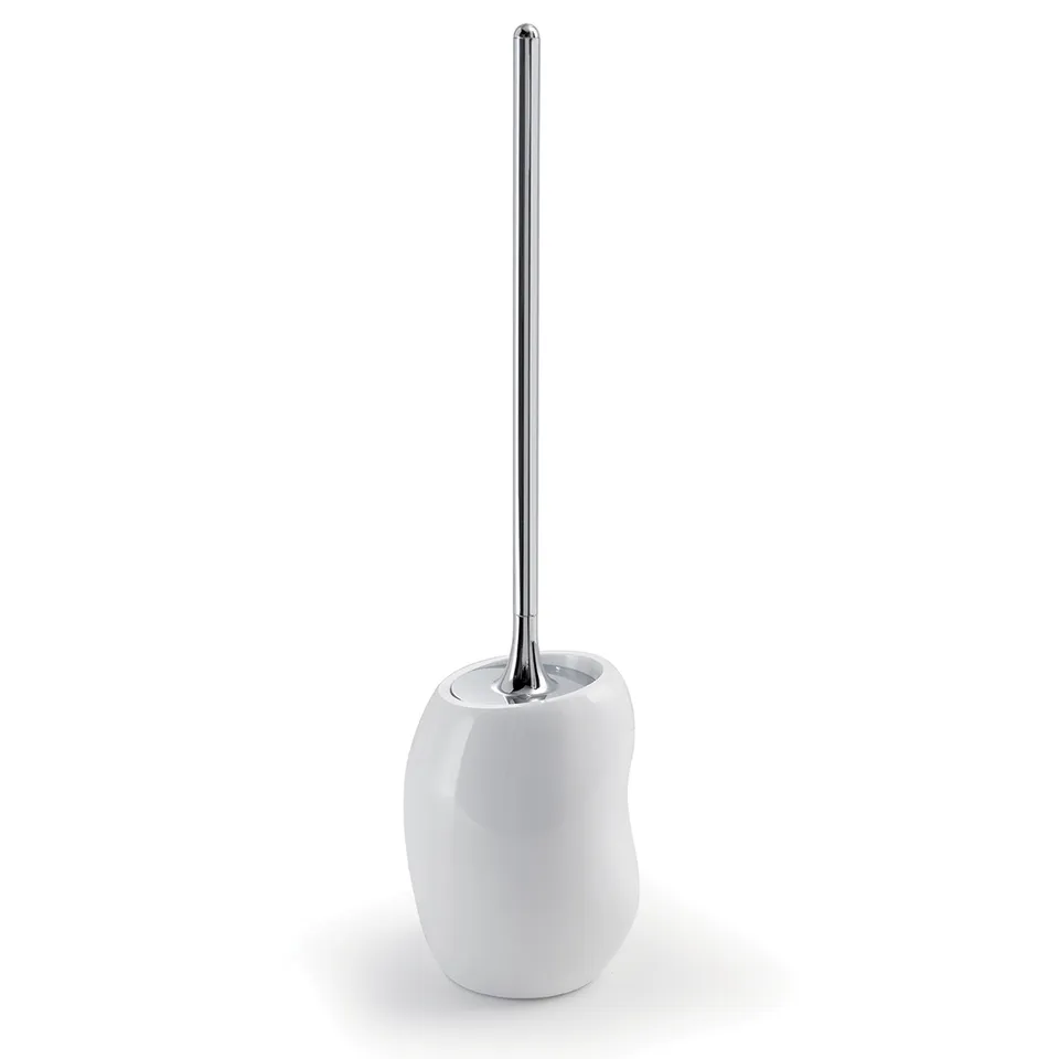 gedy-iside-porte-brosse-wc-blanc-brillant-poser image 1