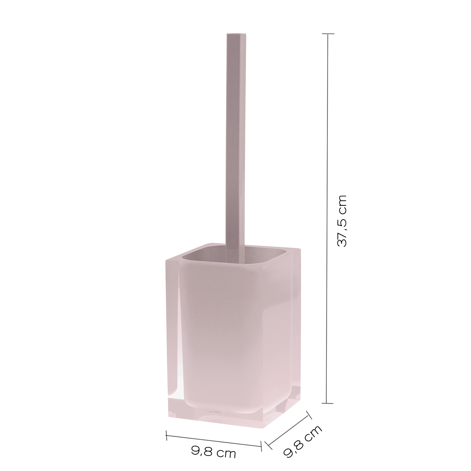 gedy-rainbow-porte-brosse-wc-rose-poser image 2