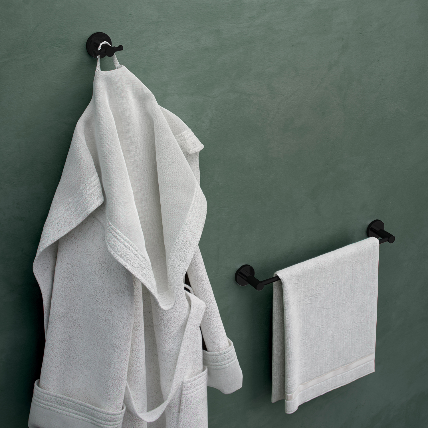 gedy-felce-porte-serviettes-r-glable-noir-mat-fixer image 4