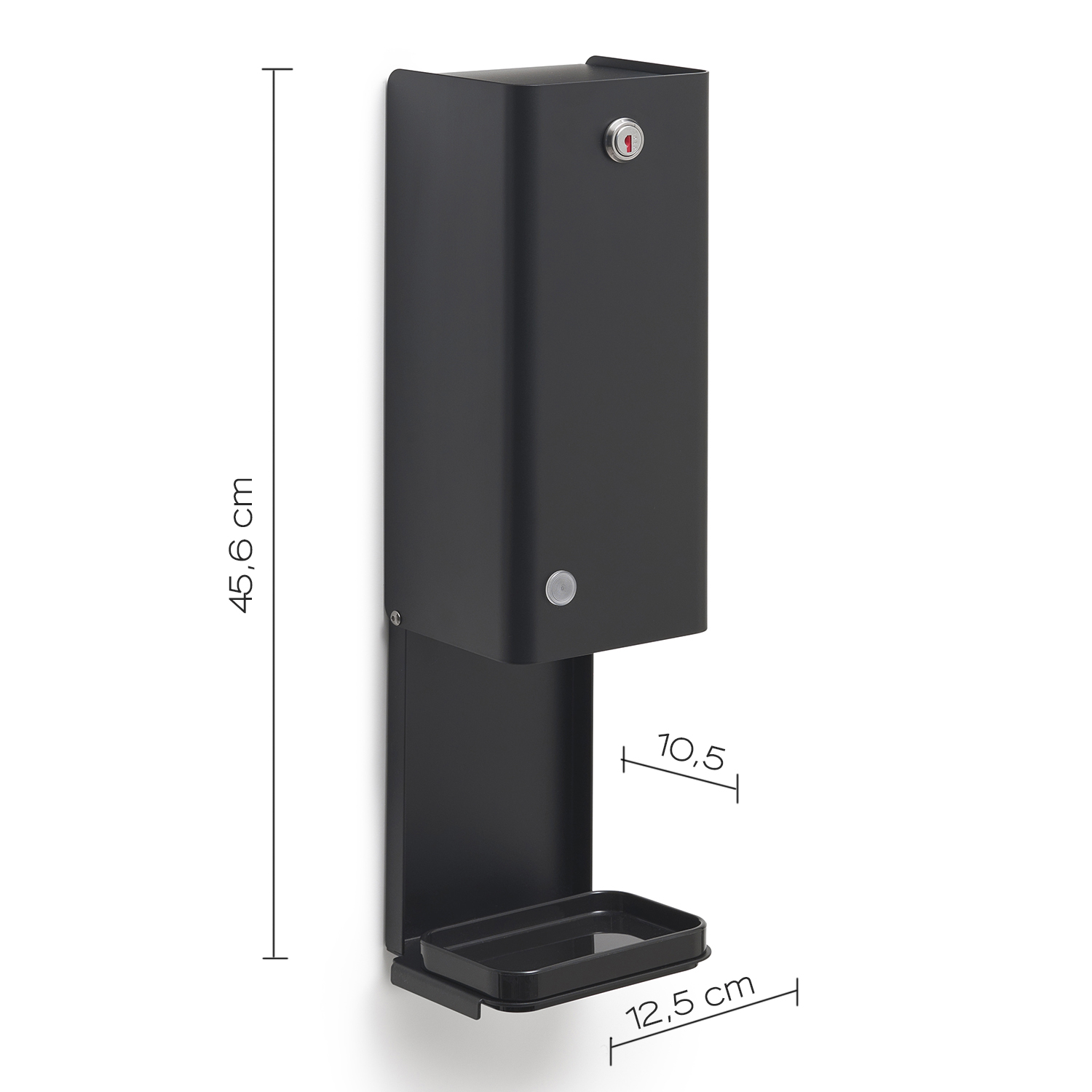 gedy-bonito-distributeur-savon-noir-mat image 2