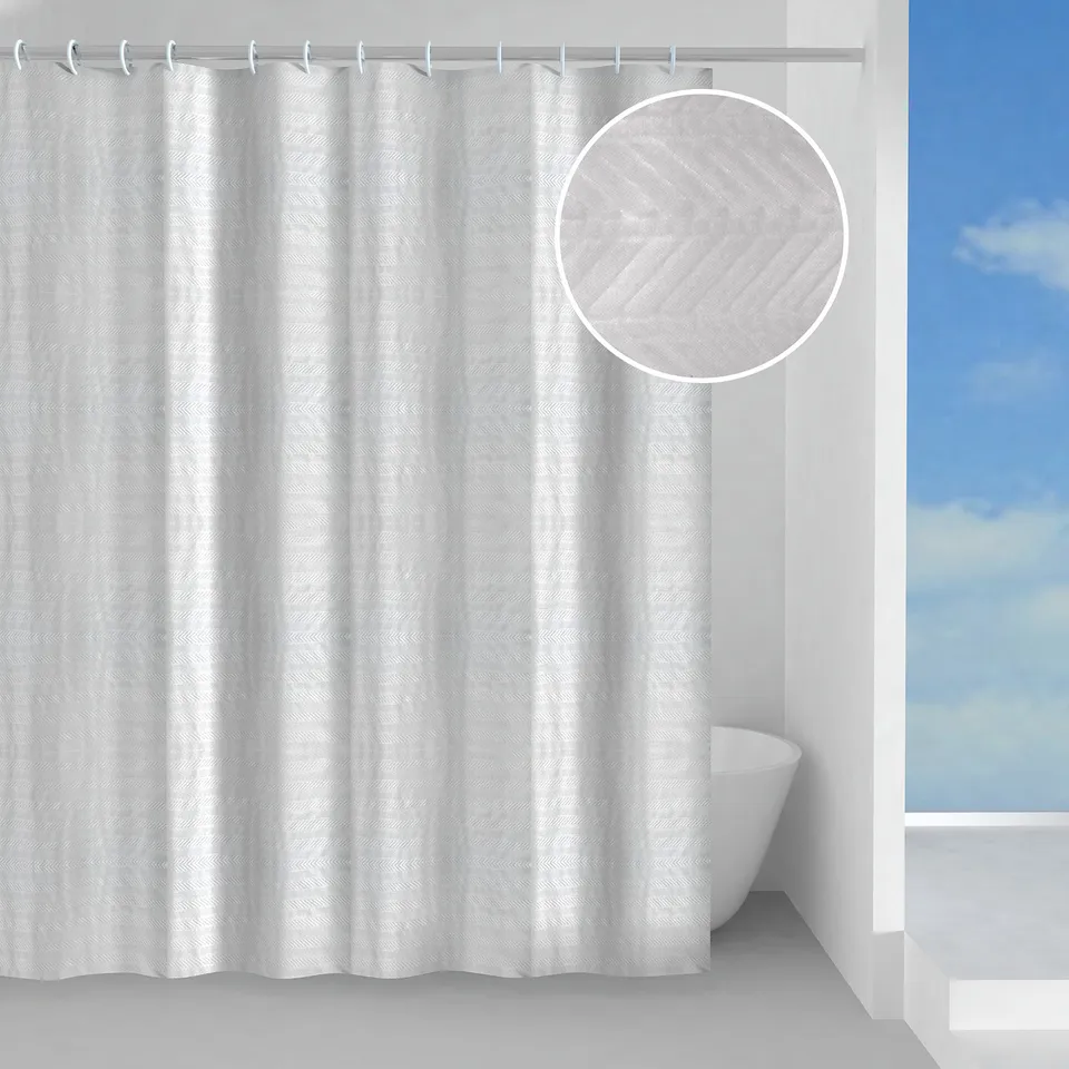 gedy-neve-rideau-de-douche-180x200-cm-blanc-imperm-able image 1