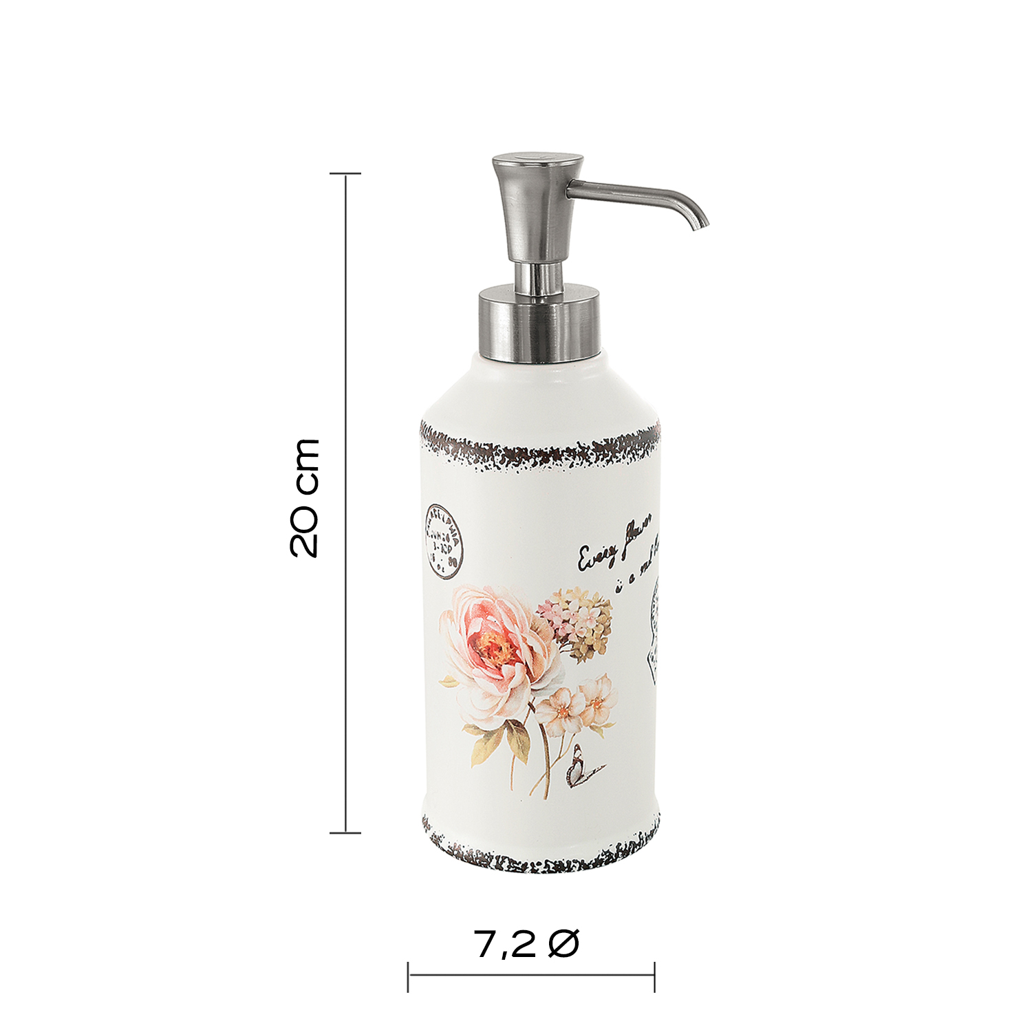 gedy-clothilde-distributeur-de-savon-blanc-poser image 2