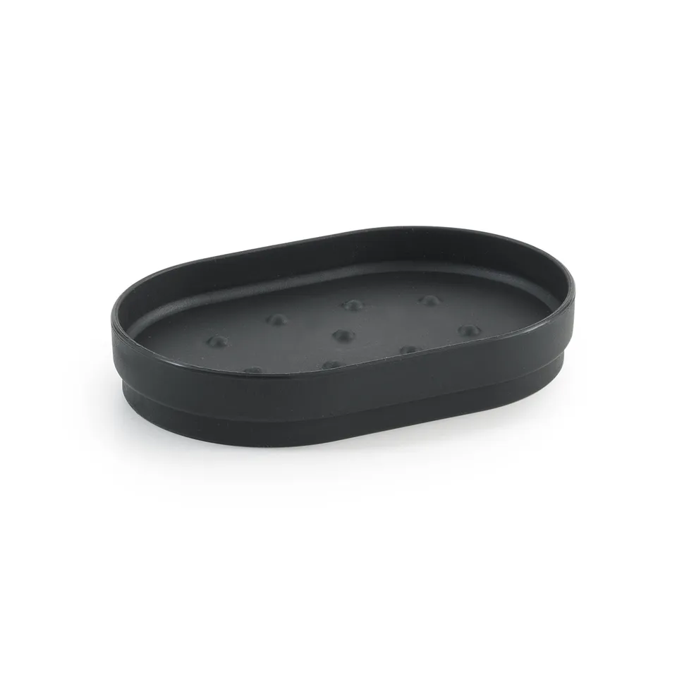 gedy-sharon-porte-savon-noir-mat-poser image 1