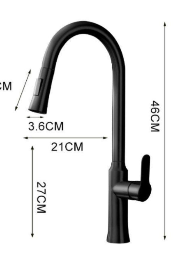 hudor-essential-k0625a-mitigeur-cuisine-noir-mat-douchette image 5