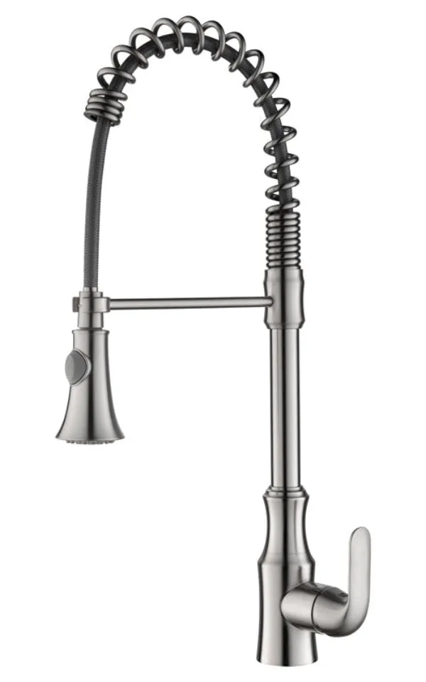 hudor-eas-046-mitigeur-cuisine-nickel-bross-douchette image 1