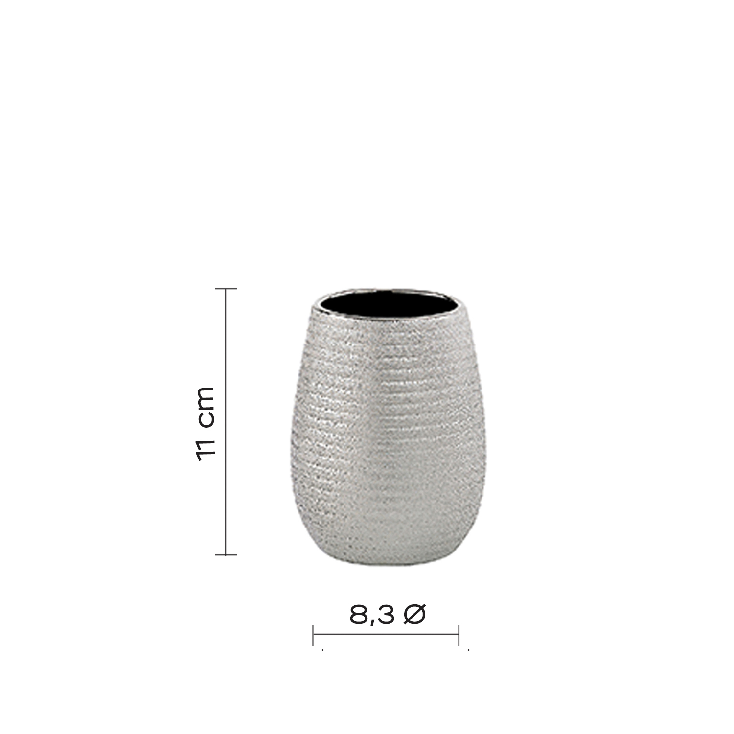 gedy-astrid-porte-brosse-dents-argent-poser image 2