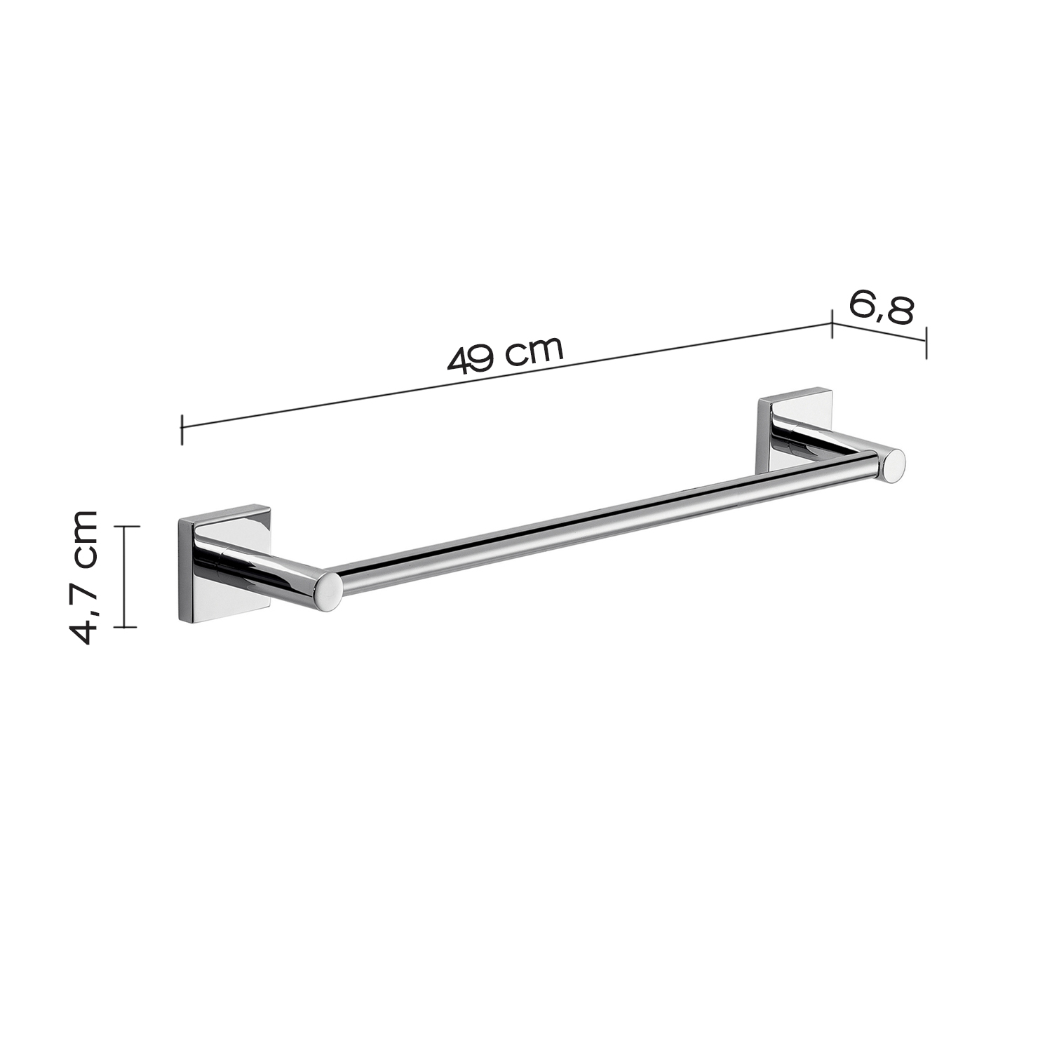 gedy-fuji-porte-serviette-45-cm-chrome image 4