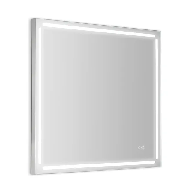 gedy-paul-miroir-salle-de-bain-80x80-cadre-bross image 1