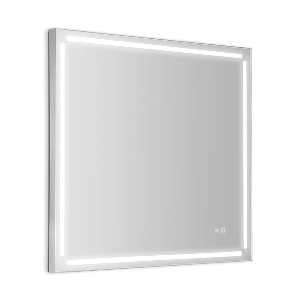 gedy-paul-miroir-salle-de-bain-80x80-cadre-bross image 1