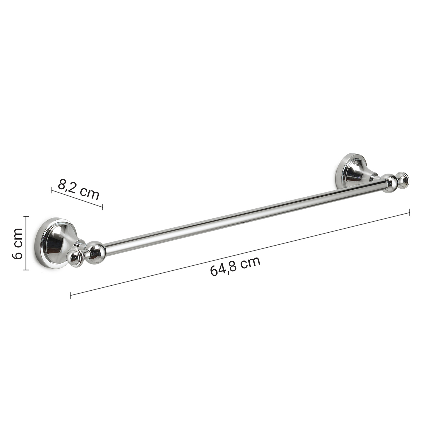 gedy-nevis-porte-serviettes-60-cm-chrome-mural image 2