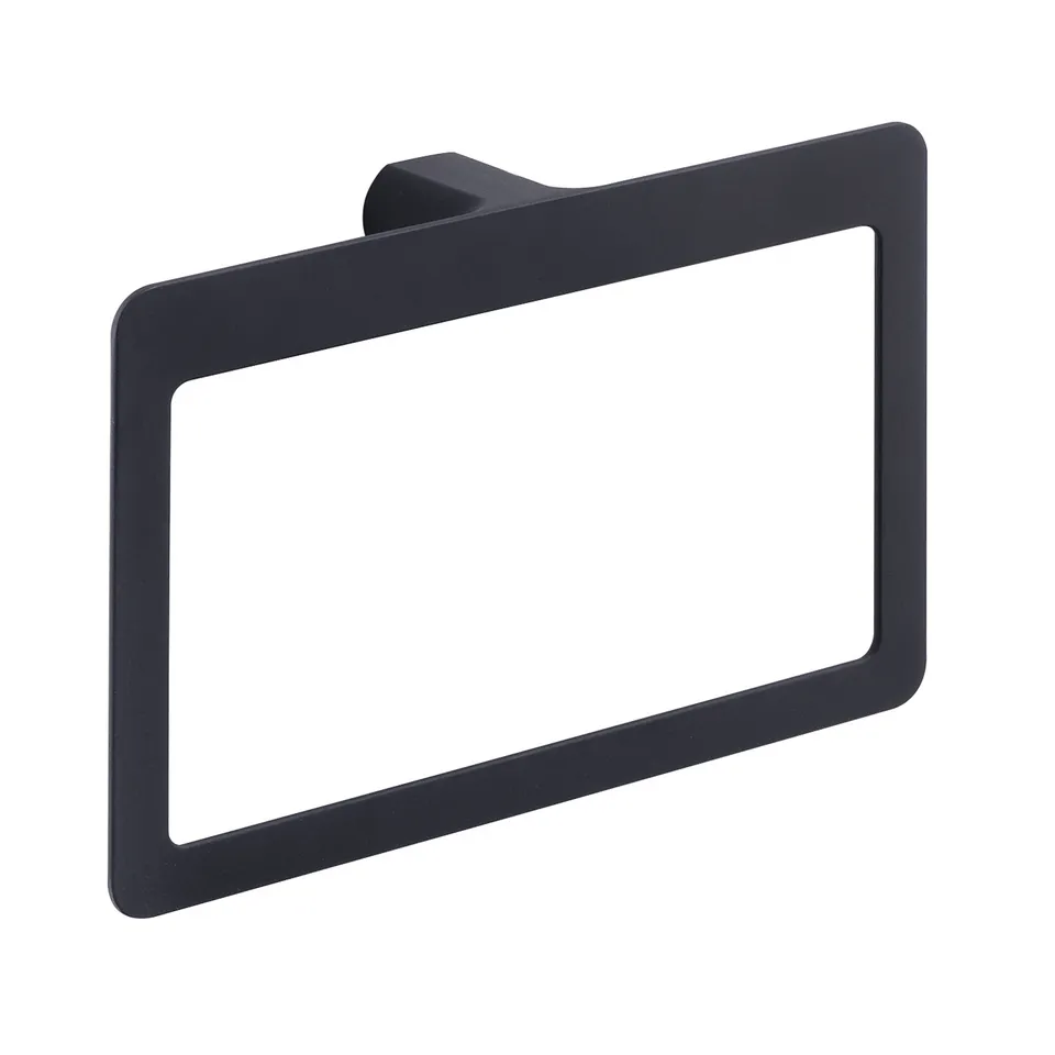 gedy-pirenei-anneau-porte-serviette-noir-mat image 1