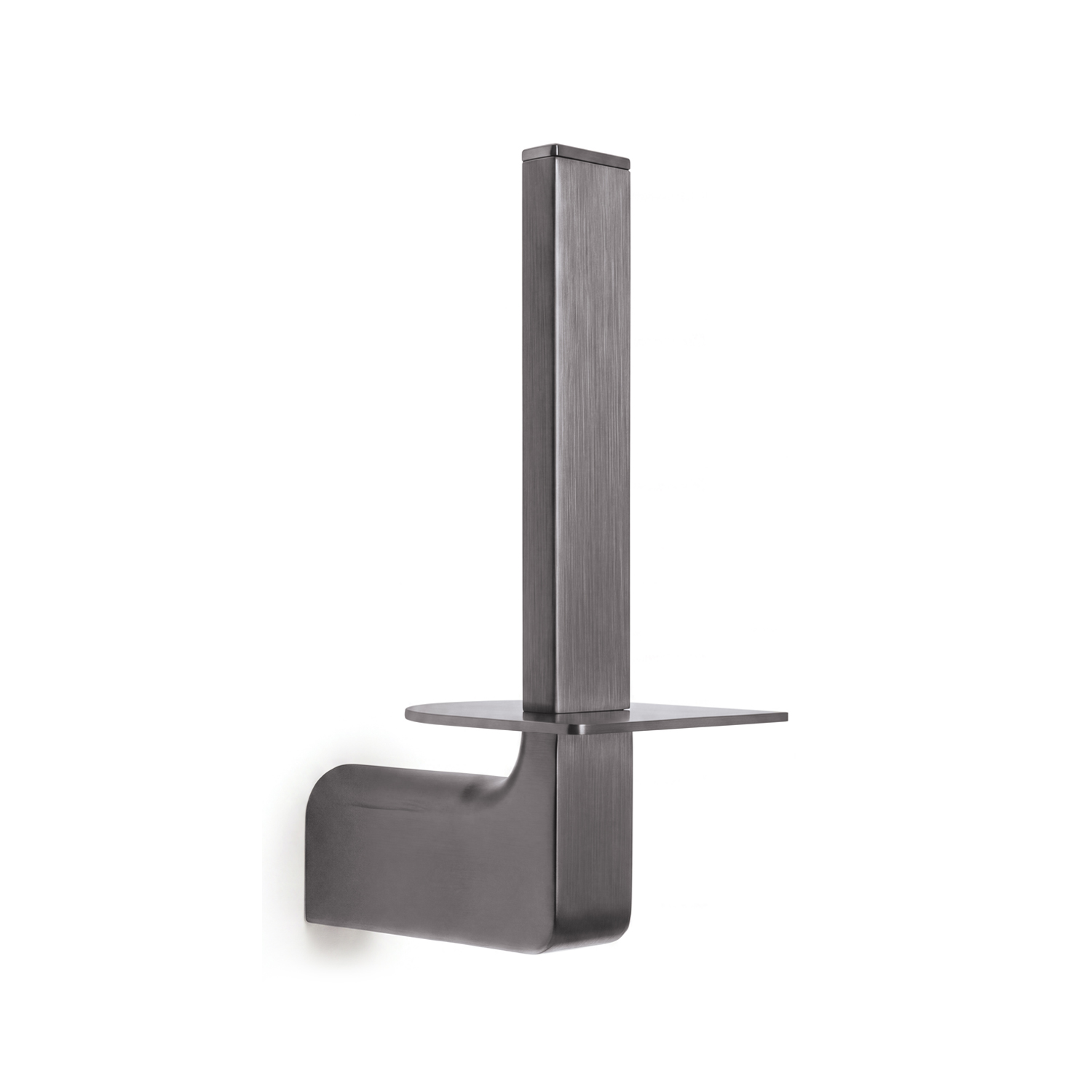 gedy-pirenei-porte-rouleau-r-serve-gun-metal-pvd image 2