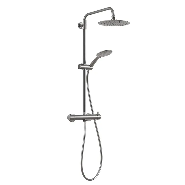 gedy-star-plus-02-colonne-de-douche-gun-metal-extensible image 1