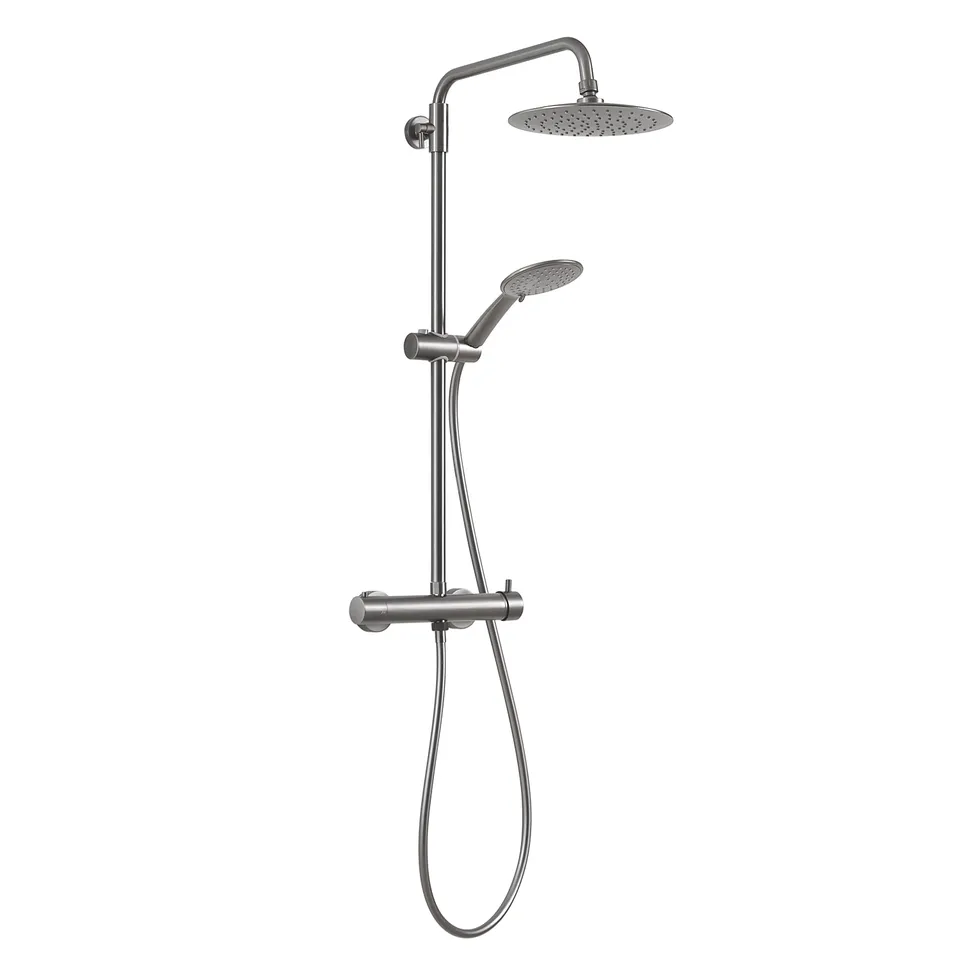 gedy-star-plus-02-colonne-de-douche-gun-metal-extensible image 1