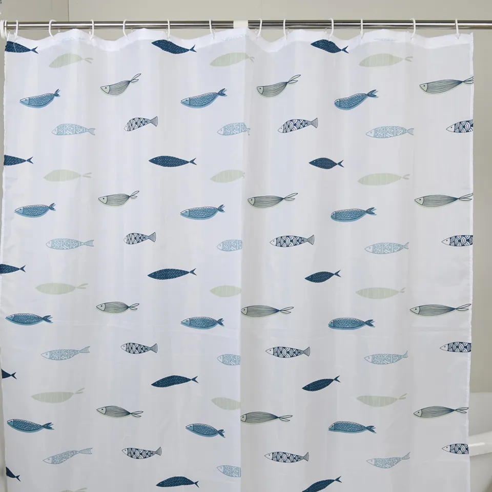 gedy-greece-rideau-douche-180x200-cm-blanc-bleu image 1