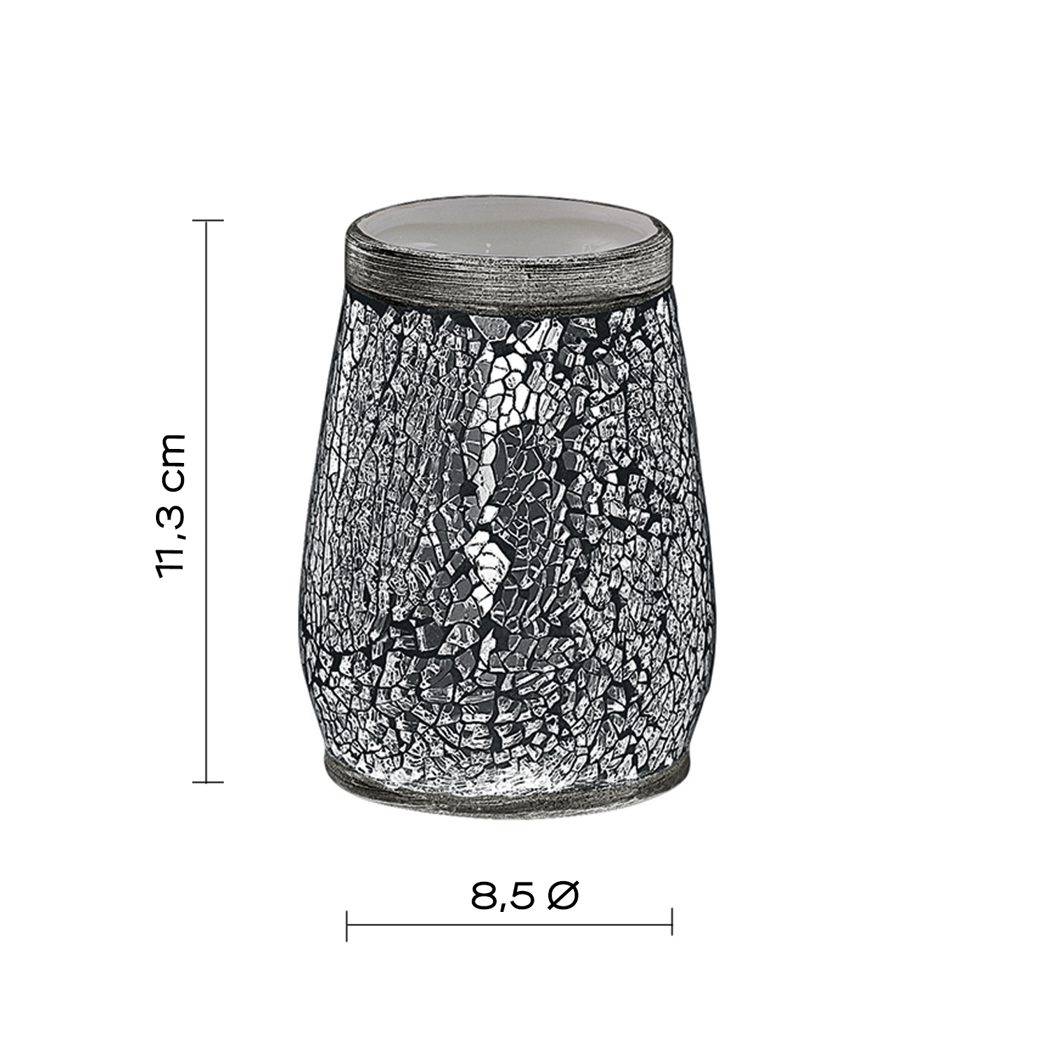 gedy-myosotis-porte-brosse-dents-argent-poser image 2