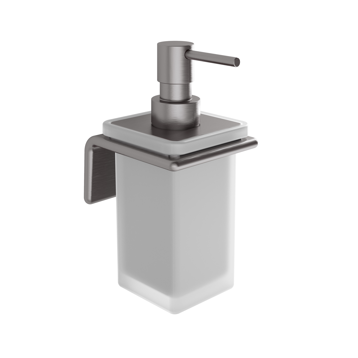 gedy-il-giglio-distributeur-savon-mural-gun-metal image 1