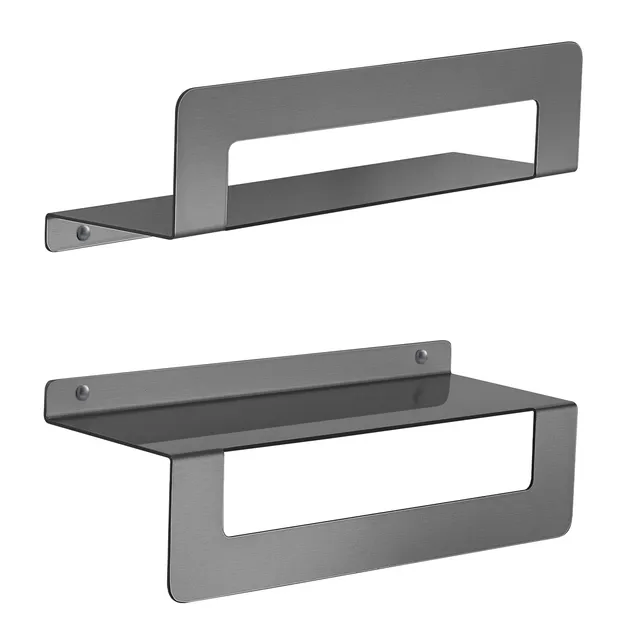 gedy-cleo-tag-re-douche-gun-metal-porte-objets image 1