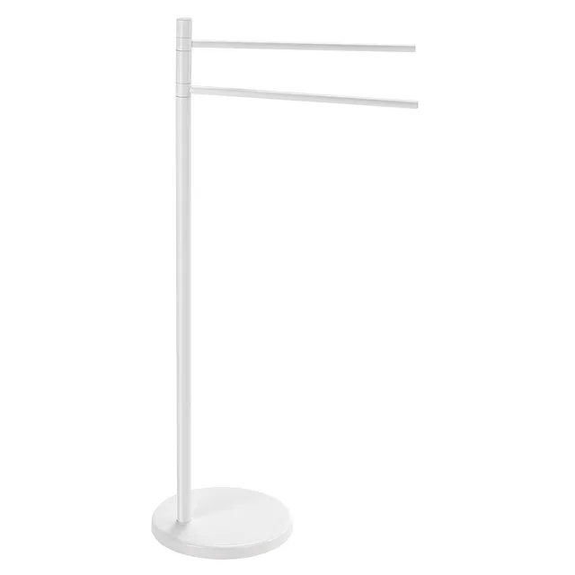 gedy-mammolo-porte-serviettes-sur-pied-blanc-salle-de-bain image 1