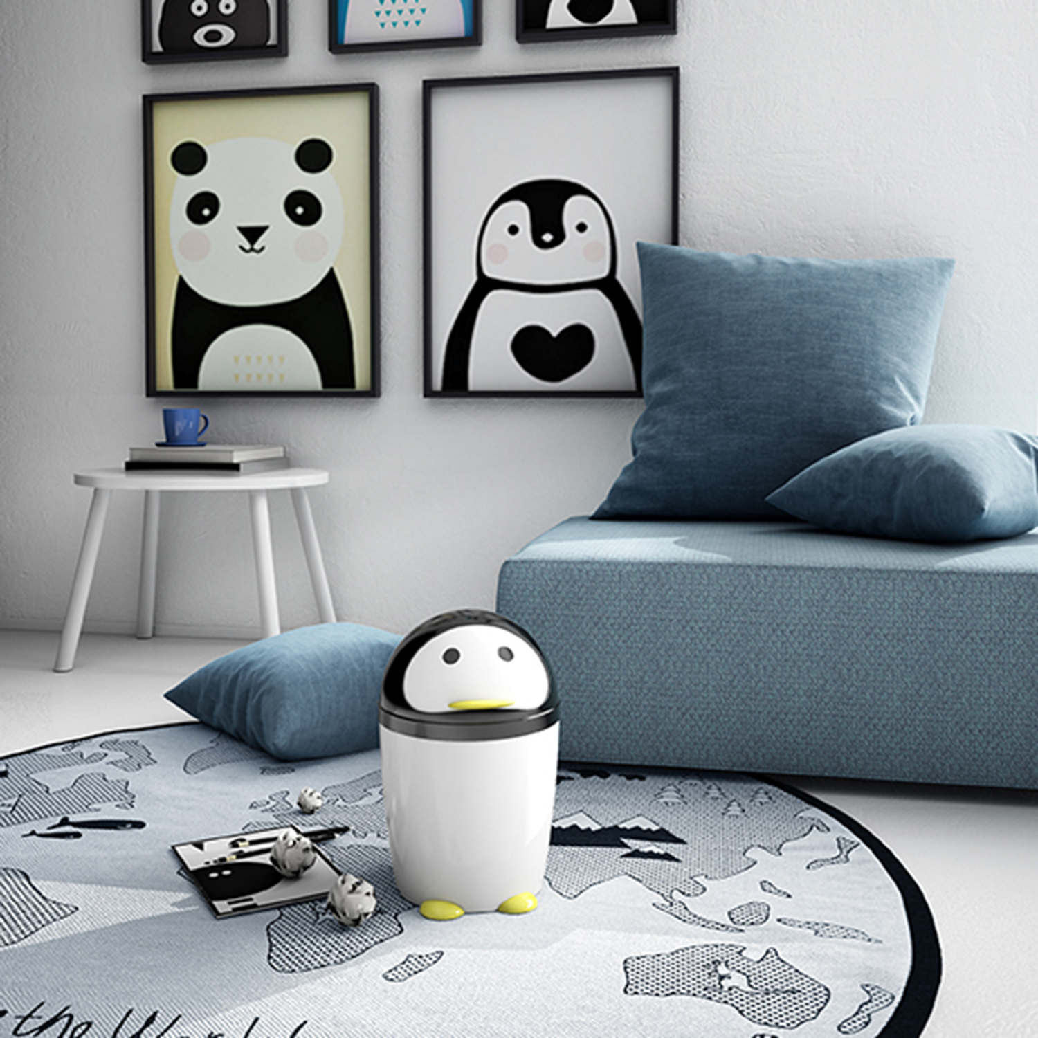 gedy-peng-poubelle-blanc-noir image 3
