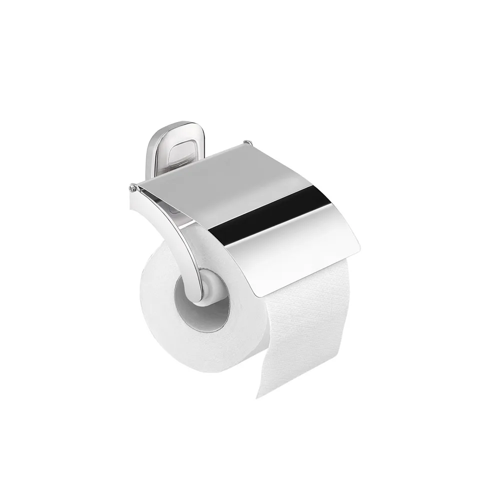 gedy-everest-porte-rouleau-fixer-chrome-avec-couvercle image 1
