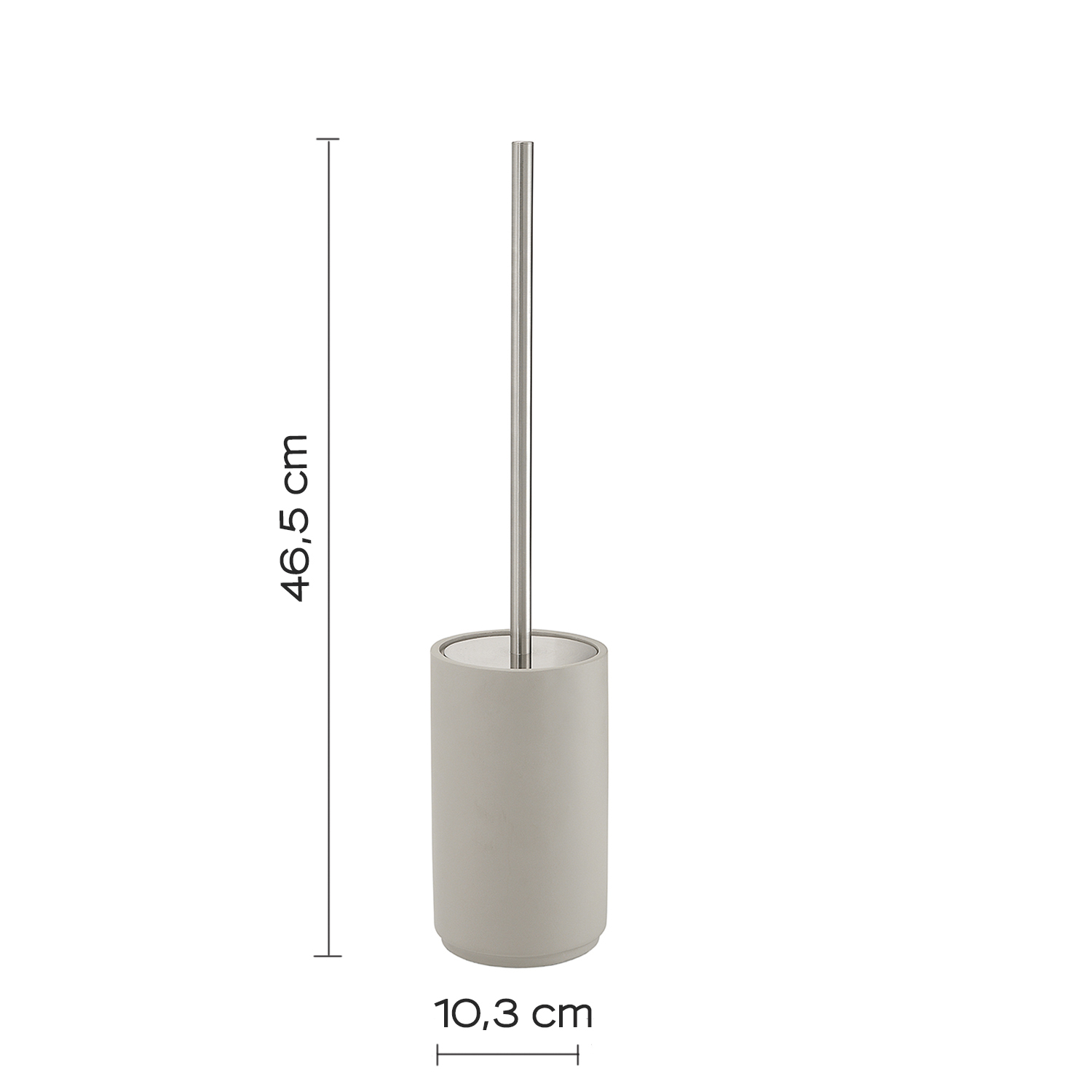 gedy-giunone-porte-brosse-wc-gris-poser image 2